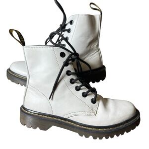 Dr. Martens White Boots
